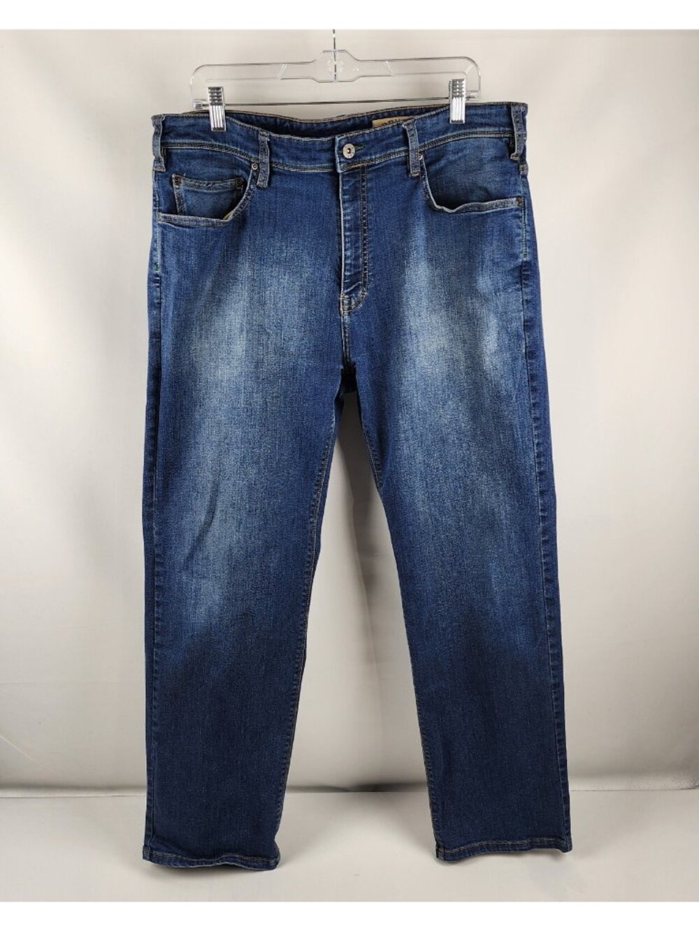 Orvis Jeans Mens 38x30 Blue Straight Leg 5 Pocket Denim